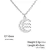 Collar de la Serie de los Doce Animales Más Vendido Acero Inoxidable Moderno Versátil para Viajes Colgante Pequeño Cáncer Hombres y Mujeres Decoraciones