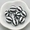 Accesorios DIY 16mm acrílico cuentas rayadas de sandía amor estrella patrón agujero recto cuentas redondas cuentas sueltas con cuentas