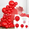 Conjunto de Corrente de Balões de Cor Sólida Nova Transfronteiriça com 137 Peças Decoração de Festa de Aniversário Pacote de Balões para Decoração de Casamento