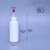 Frasco plástico de punta fina de 60ml 100ml 200ml 300ml 500ml frasco para pigmento frasco para salsa exprimible