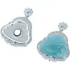 Colgante de Cobre 925 con Parte Superior Abierta, Incrustación Completa de Diamantes, No Incrustado con Jade, con una Pequeña Figura de Buda, Buda Maitreya de Jade para Manualidades