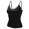 Camisole de seda gelo sem costura com costas bonitas e bojo, feita de seda de amoreira, adequada para mulheres usarem como camada interna ou externa, modelo 8911