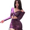 Lingerie Sexy, Seios Pequenos Sexy, Pijamas Apaixonados, Tamanho Grande Aberto, Não Precisa Tirar, Conjunto Uniforme de Puro Desejo, Dropshipping