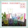 Juego de Té de Vidrio Redondo Pequeño Yuan Tuoke Traje Apertura Colorido Redondo Pequeño Regalo Lote Desperdicio