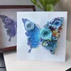 Marco de Fotos de Flor Eterna para el Día de la Madre con Rosa, Exhibidor de Mariposa, Regalo para Maestra, Mamá, Adorno de Regalo para el Día de la Mujer