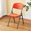 Cadeira Dobrável Simples, Cadeira para Uso Doméstico com Encosto, Cadeira de Escritório, Cadeira para Conferência, Cadeira para Treinamento, Cadeira Dobrável de Plástico Reforçado para Exterior