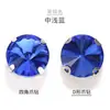 Rhinestones de Garras Redondos con Forma de Satélite Cosidos a Mano con Base Blanca K y Agujero, Rhinestones de Garras de Vidrio, Materiales para Accesorios de Ropa DIY