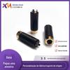 Suporte de fone de ouvido de plástico nível 3.5 nível 4 base banhada a ouro niquelada base de áudio e vídeo