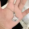 Popular Colgante de Collar con Forma de Concha de Abanico de Segunda Mano de Xiaohongshu Estilo Palacio Elegante Francés de Gama Alta