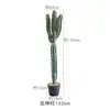 Cacto Artificial Planta Verde Decorativa em Vaso Biónica Tropical Desértica Pacote de Paisagismo Combinação Falso Cactus