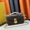 Versão Larga Especial Transfronteiriça Nova Bolsa Mensageiro Pequena para Presbiopia Couro Genuíno Fechadura Bolsa de Mão Corrente de Braço para Ir ao Trabalho Bolsa Feminina