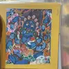 Venta Caliente Tíbet Nepalés Pintado a Mano Puro Thangka Dios Negro de la Riqueza Núcleo de Tarjeta 4*5