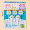 Estilo ins decoração de bolo de aniversário de desenho animado velas flores chapéus de festa urso de pelúcia rosto sorridente corações velas de aniversário infantil