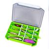 Nueva Caja de Señuelos de Colores 21*14.5*2.5cm Caja de Almacenamiento de Señuelos Multicompartimento Caja de Accesorios Suministros para Pesca al por Mayor