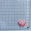 Horquilla para el pelo hecha a mano con forma de mariposa transparente para niños, material de cuerda para el pelo, hebilla para zapatos, sombreros, accesorios de resina, venta al por mayor