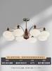 American Retro Eye Protection Caqui Sala de Estar Lustre Bauhaus Creme Estilo Sala de Jantar Médio Antigo Antigo Lustre do Quarto