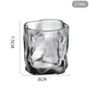 Vaso de Vidrio Irregular Retorcido Copa de Vino Irregular Taza Doméstica para Café Leche Copa para Licores de Bar Mini para Whiskey