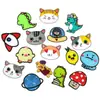 Bordado Ya original novo dinossauro fofo pequeno adesivos de tecido bordados para computador gato de desenho animado patch para roupa bolsa decalque