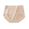 Ropa interior para mujer 10A Ácido Poliláctico Antibacteriana en la entrepierna Nuevo Estilo Sin Costuras de Cintura Media Sencilla, Cómoda y Transpirable Color Puro Verano