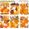 Kit de material DIY com flores secas, espécimes de plantas com flores reais prensadas, pintura de decoração para porta-retratos, um presente de aniversário para amigos e melhores amigas