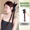 Tranças de Peruca para Mulheres, Estilo Preguiçoso, Look Fresco de Verão, Presilhas de Cabelo, Cabelo Trançado, Coque, Tranças Torcidas, Peruca de Rabo de Cavalo