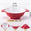 Tazones Especializados para Hot Pot Picante, Tazones Grandes, Tazones de Doble Asa, Tazones para Arroz y Fideos, Tazones para Fideos Caracol, Tazones Maocai para Uso Comercial, Vajilla de Melamina, Tazones para Fonderías