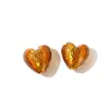Cuentas de Vidrio en Forma de Corazón Hanyuyuan con Foil Plateado/Patrón de Copo de Nieve/Onda Tres Series Materiales para Manualidades de Cuentas de Corazón