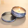 Latas de hojalata para velas, Latas para empaque de velas perfumadas, Personalización al por mayor, Logotipo, Patrón