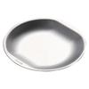 Plato Estilo Coreano de Acero Inoxidable 304, Plato Espesado para Barbacoa, Plato Redondo Plano Dorado Cepillado, Plato para Huesos, Plato de Fondo Plano, Plato para Pasteles
