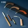 Herramienta de Cuchillo Gancho de Madera de Águila, Cuchillo Raspador de Incienso, Cuchillo de Gancho Pequeño, Cuchillo de Tallado para Material de Incienso, Cuchillo de Tallar, Cuchillo de Utilidad, Cuchillo Portátil