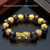 Pulseira Pixiu com mantra de seis caracteres que muda de cor - Nova e popular pulseira da moda para presente feminino - Atacado