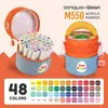 Bolígrafo Marcador Acrílico de Punta Suave Líquido Directo Fruta Azul 60 Colores para Estudiantes de Arte, Jardín de Infancia y Escuela Primaria Dibujo Bolígrafos con Forma de Huevo