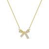 Novo Colar Laço Diamante Flash Prata de Lei S925 Design de Nicho Moda Feminina Estilo Luxo Leve Nova Corrente Clavicular