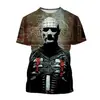 Camiseta Estampada Digitalmente 3D de la Película de Terror "Persiguiendo Almas Fantasmales" para Hombre y Mujer de Manga Corta 2024 Venta Caliente Transfronteriza