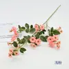 2 pequenos ramos de rosa, flores artificiais para decoração de casa, arranjos de casamento, arranjos florais, arte floral em tecido de alta qualidade, flores falsas