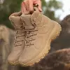 Zapatos de Senderismo de Talla Grande Botas de Montañismo para Hombre Botas Martin de Caña Alta para Exteriores Botas Militares Transpirables Antideslizantes Resistentes al Desgaste de Caña Media Zapatos Todoterreno