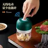 Mini picadora eléctrica de ajo para el hogar, máquina pequeña de ajo, máquina para suplementos alimenticios, gadget de cocina, versión eléctrica