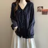 Nueva colección otoño 2026 para mujer talla grande, camisa versátil de cuello en V que estiliza y favorece la figura, elegante y de corte holgado, blusa ligera y versátil