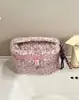 Bolsa de Cosméticos con Estampado de Leopardo Rosa, Gran Capacidad, Bolsa de Almacenamiento Portátil para Mujeres, Bolsa Portátil de Almacenamiento para Artículos de Tocador para Viajes y Salidas