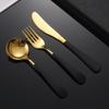 304 Internet Red Spoon Aço Inoxidável Tableware Faca e Colher Garfo Hotel Western Steak Faca Sobremesa Round Spoon Garfo logotipo imprimível