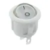Interruptor Rocker Redondo Certificado CB KCD1, 3 Pinos, 2 Posições, Rocker de 20mm, Interruptor de Alimentação, Luz LED, 6A