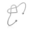 Pulsera Caliente Abierta Transfronteriza Moda Vintage Hoja Alas Lazo Pulsera Personalidad Temperamento Pulsera Geométrica