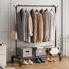 Perchero de Pie para Dormitorio Perchero para Ropa Hogareño Lujo Ligero Perchero Multifuncional Vertical Sencillo Tendedero Vertical
