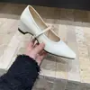 Zapatos Mary Jane de una correa, súper modernos y hermosos, estilo francés, con plataforma oculta para aumentar altura, punta fina, para mujeres petite.
