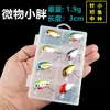 Mini Isca Peixe Gordo Estilo Rock 3cm/1.9G Plástico Isca Realista Isca Dura Equipamento de Pesca Atacado Isca Falsa