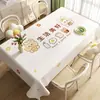 Toalha de Mesa Dopamina Impermeável à Prova de Óleo Lavável Resistente ao Calor Anti-Escaldante Retangular para Mesa de Jantar Luxo Leve Alta Qualidade para Mesa de Centro