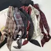 Bufanda de Seda con Patrón de Anacardo Retro y Cuentas Collar Cadena Larga Apilada para Suéter Accesorios de Atuendo de Viaje para Mujer de Sichuan