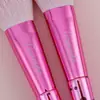 Conjunto Personalizado de Ferramentas de Beleza 9 Pincéis para Olhos Vermelho Rosa Portáteis Pincel para Blush com Cerdas de Animal Gracedo