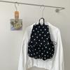 Mochila Casual Versátil de Lunares Estilo Verano para Niñas, Mochila Ligera de Nylon Estilo Coreano de Nicho para Estudiantes y Viajes