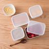 Refrigerador Cuadrado para alimentos, lonchera portátil para el hogar, lonchera bento, caja de almacenamiento de plástico de grado alimenticio para frutas y verduras